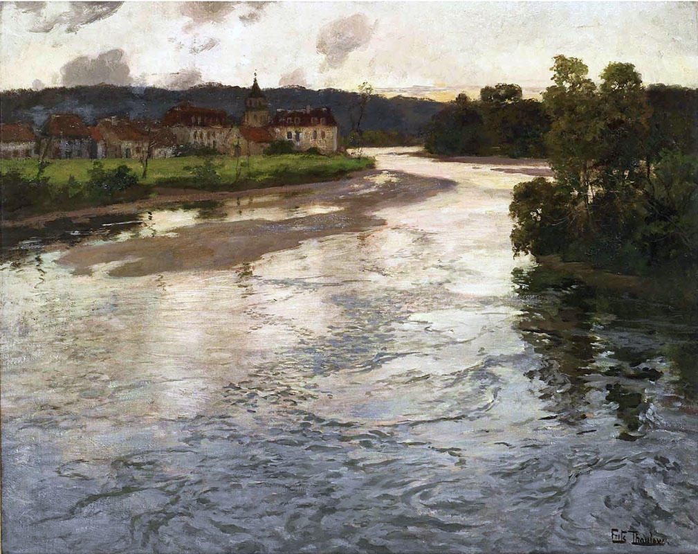 River La Dordogne in France